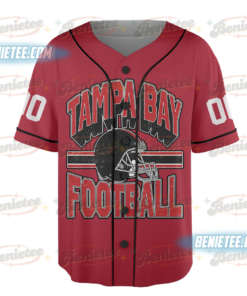 Alternative view of Tampa Bay Buccaneers Baseball Jersey, Game Day Baseball Jersey