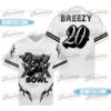 Custom Chris Brown Tour Football Jersey, Breezy Bowl XX Music Tour 2025 Football Jersey