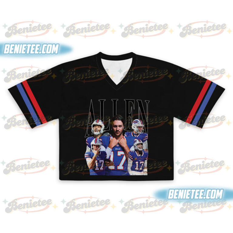 Alternative view of Josh Allen Crotop Mesh Football, Game Day Vintage Bootleg Crotop Mesh Football