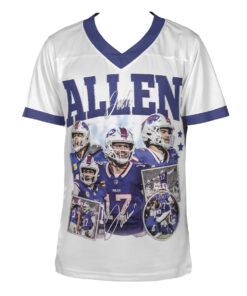 Alternative view of Josh Allen Football Jersey, Buffalo Football Jersey