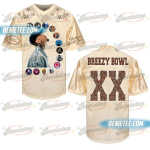 Chris Brown Tour Football Jersey, Breezy Bowl XX 2025 Football Jersey