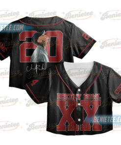 Personalized Chris Brown CropTop Baseball Jersey, Breezy Bowl XX 2025 CropTop Baseball Jersey