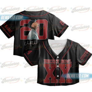 Personalized Chris Brown CropTop Baseball Jersey, Breezy Bowl XX 2025 CropTop Baseball Jersey