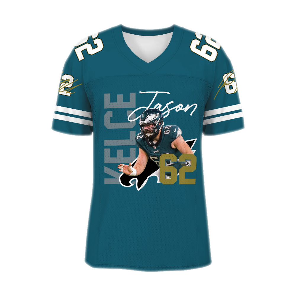 Jason Kelce Football Jersey, Philadelphia Football Jersey - Image 2