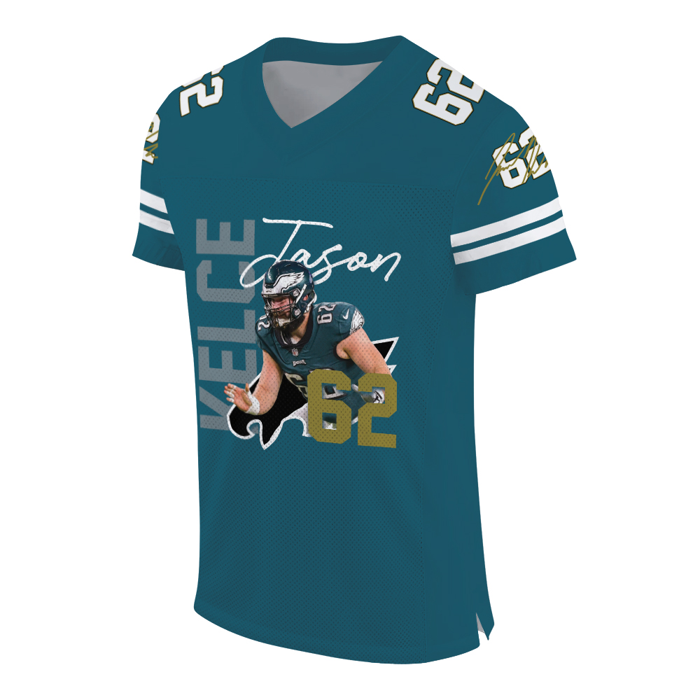 Jason Kelce Football Jersey, Philadelphia Football Jersey - Image 5