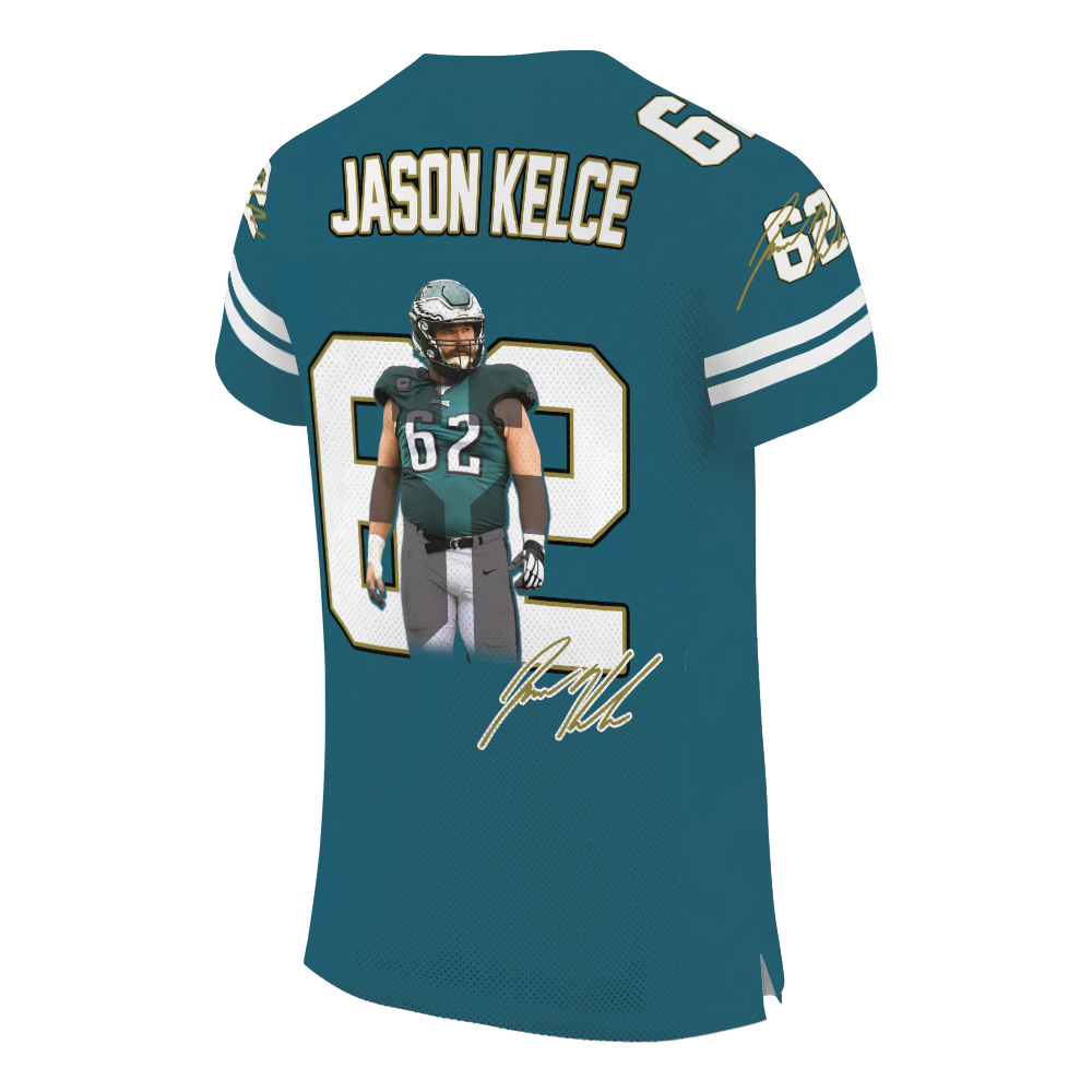 Jason Kelce Football Jersey, Philadelphia Football Jersey - Image 4