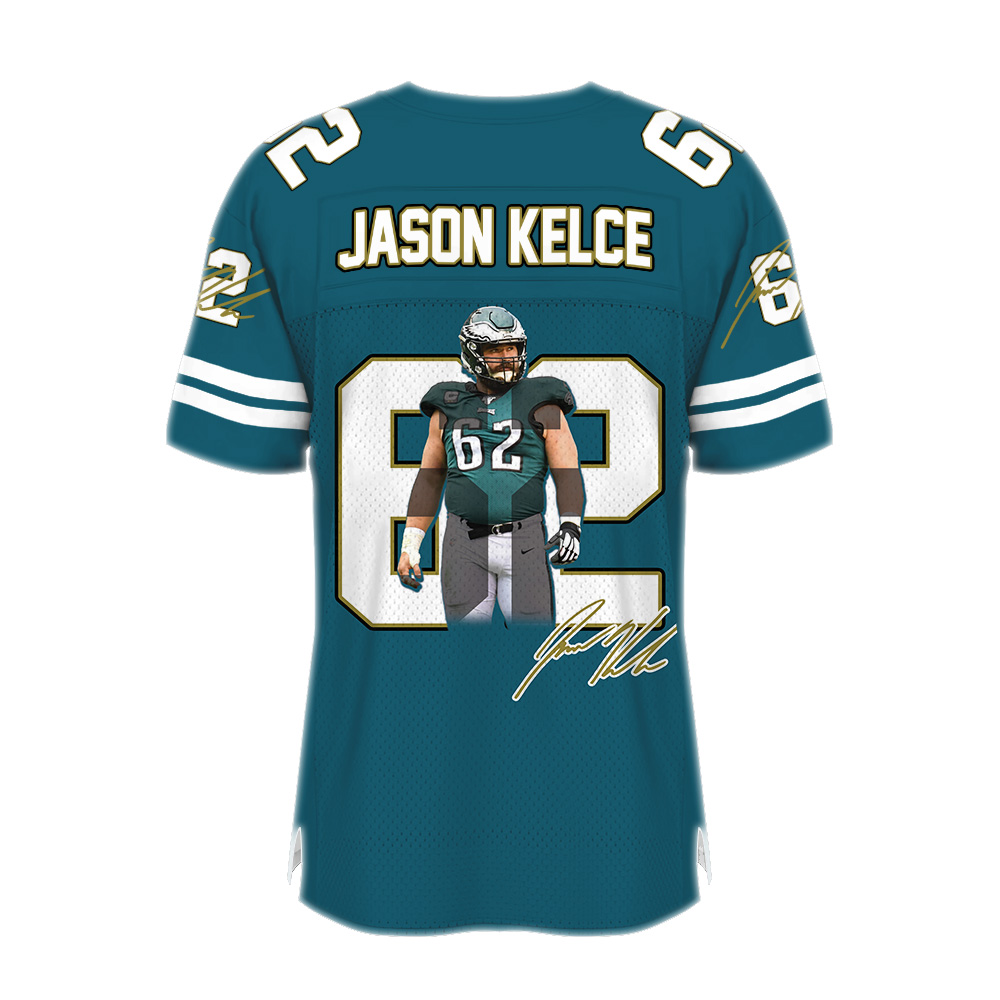 Jason Kelce Football Jersey, Philadelphia Football Jersey - Image 3