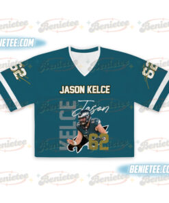 Alternative view of Jason Kelce Croptop Mesh Football, Philadelphia Croptop Mesh Football