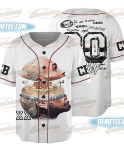 Personalized Chris Brown Tour Baseball Jersey, Breezy Bowl XX Music Tour 2025 Baseball Jersey