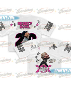 Chris Brown Stadium World Tour Croptop Mesh Football, Breezy Bowl XX Music Tour 2025 Croptop Mesh Football