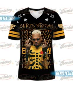 Alternative view of Custom Chris Brown Breezy Bowl Football Jersey, Breezy Bowl XX Tour 2025 Football Jersey