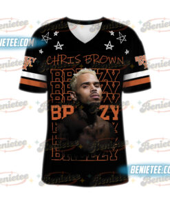 Alternative view of Chris Brown Breezy Bowl Football Jersey, Breezy Bowl XX Tour 2025 Football Jersey