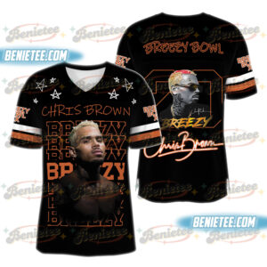 Chris Brown Breezy Bowl Football Jersey, Breezy Bowl XX Tour 2025 Football Jersey
