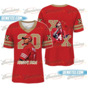 Custom Number Chris Brown Breezy Bowl Football Jersey, Breezy Bowl XX Tour 2025 Football Jersey