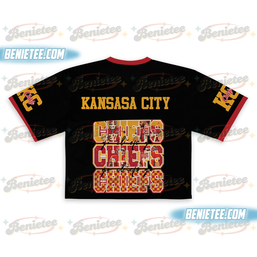 Chiefs Football Kansas City Gameday Apparel Croptop Mesh Football - Image 3