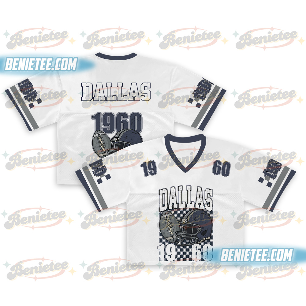 Dallas Croptop Mesh Football, Dallas Game Day Croptop Mesh Football