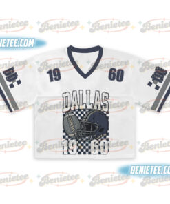 Alternative view of Dallas Croptop Mesh Football, Dallas Game Day Croptop Mesh Football