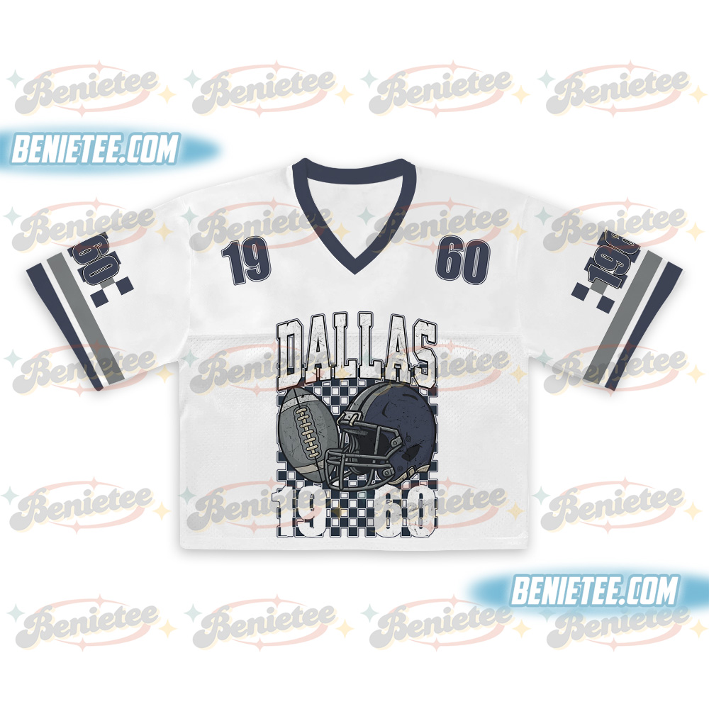 Dallas Croptop Mesh Football, Dallas Game Day Croptop Mesh Football - Image 2