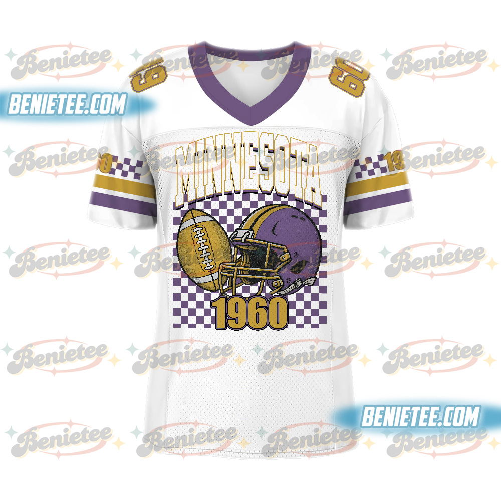 Minnesota Football Jersey, Retro Sports Game Day Football Jersey - Image 2
