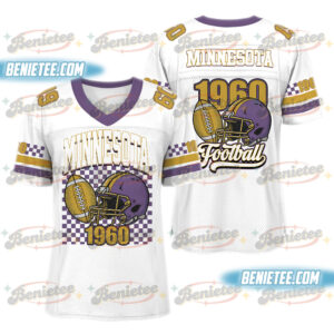 Minnesota Football Jersey, Retro Sports Game Day Football Jersey