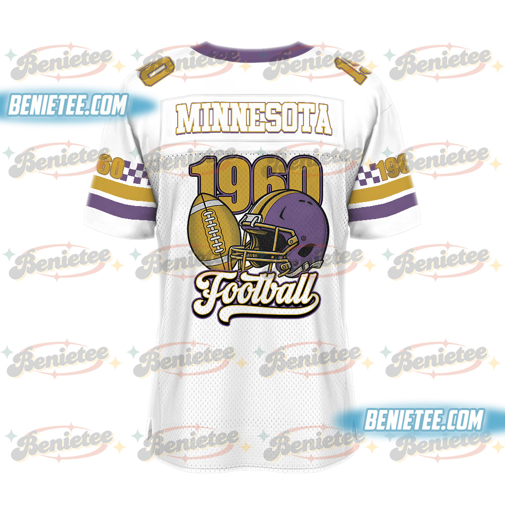 Minnesota Football Jersey, Retro Sports Game Day Football Jersey - Image 3