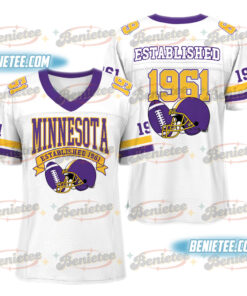 Minnesota American Football Jersey, Retro Vikes Game Day Football Jersey
