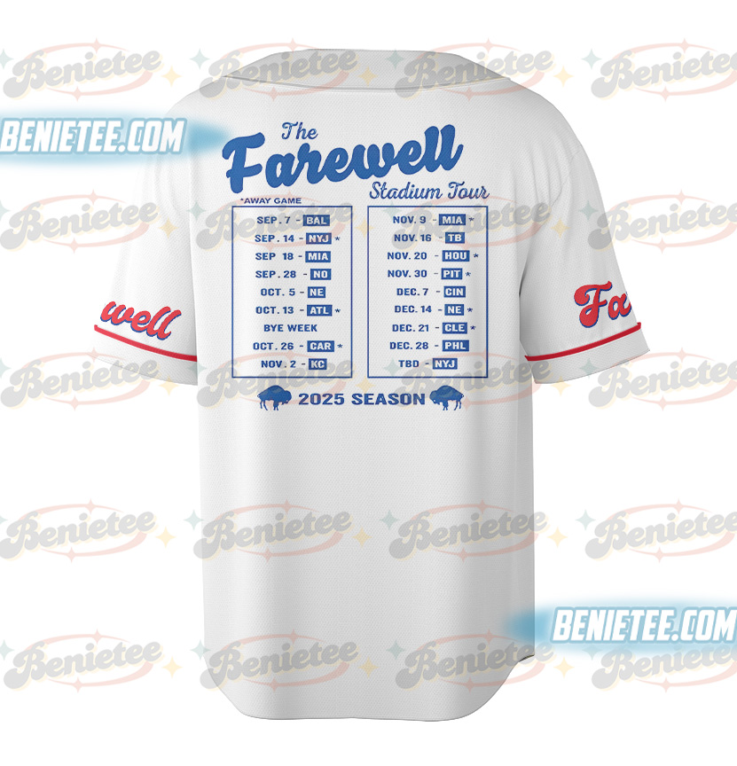 The Farewell Stadium Tour 2025 Season Baseball Jersey - Image 3
