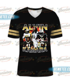 Alternative view of Alvin Kamara Football Jersey, New Orleans Football Jersey