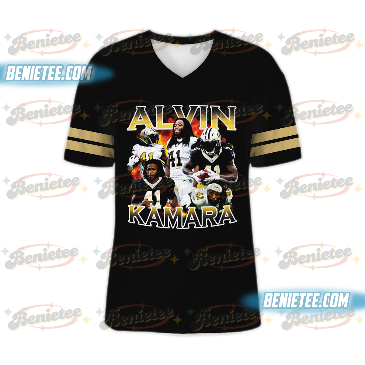 Alvin Kamara Football Jersey, New Orleans Football Jersey - Image 2