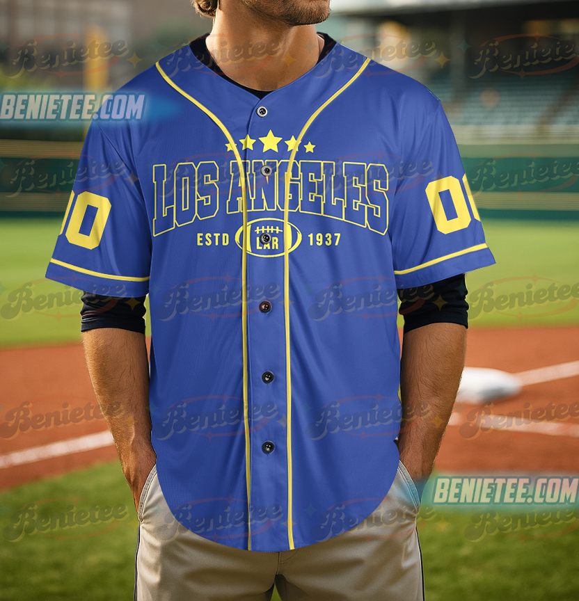 Los Angeles Rams Baseball Jersey, Football Game Day Baseball Jersey - Image 4