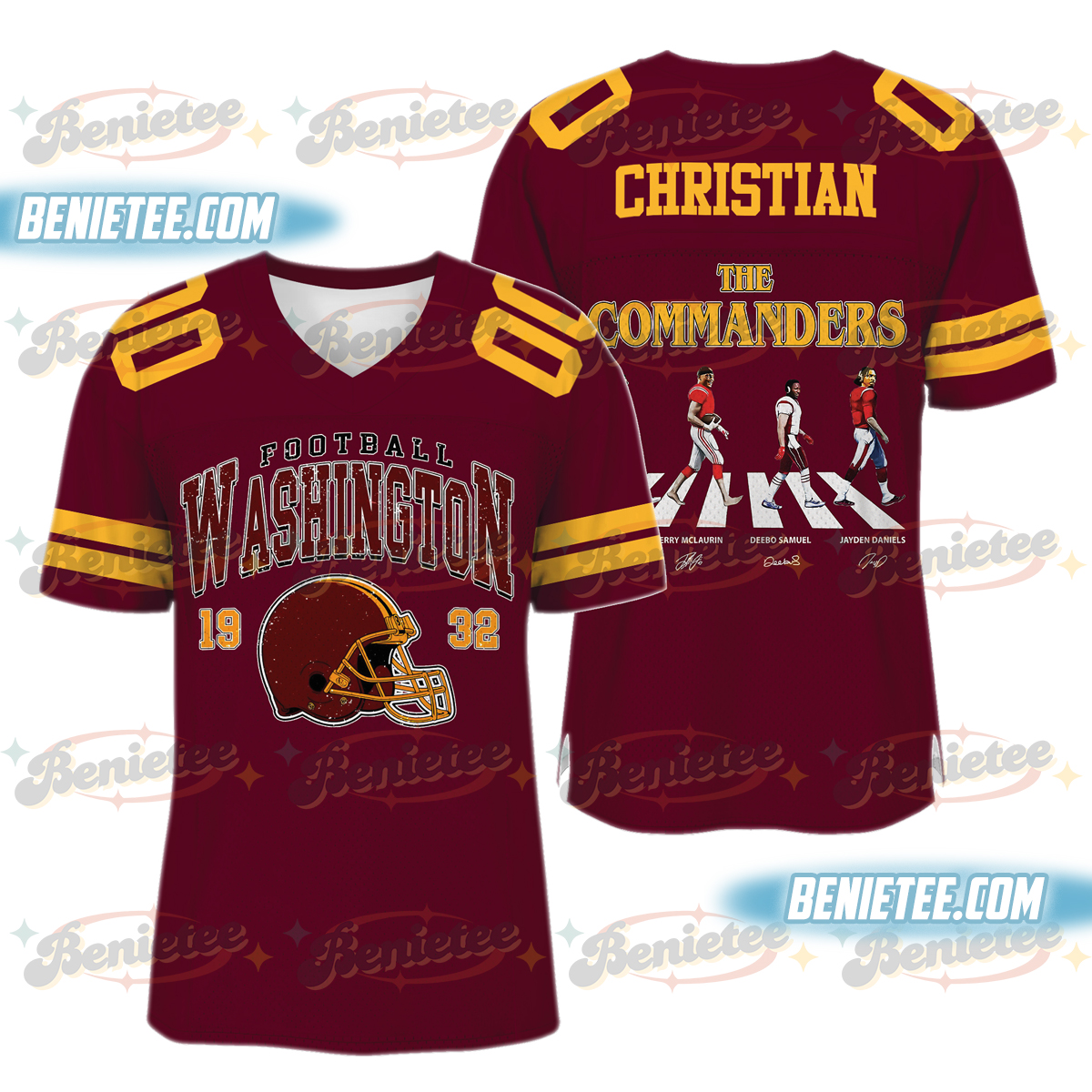 Washington Commanders Football Jersey, Game Day Football Jersey