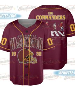 Washington Commanders Baseball Jersey, Game Day Baseball Jersey