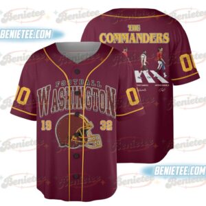 Washington Commanders Baseball Jersey, Game Day Baseball Jersey