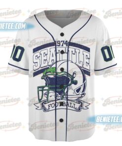 Alternative view of Seattle Seahawks Baseball Jersey, Game Day Baseball Jersey