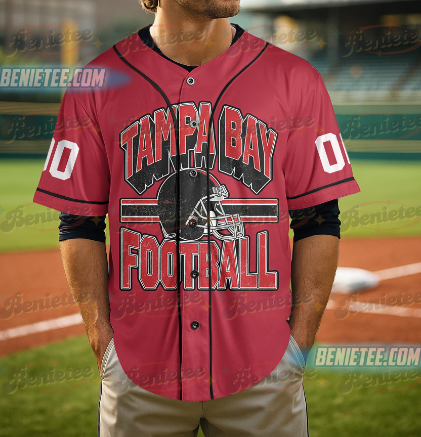 Tampa Bay Buccaneers Baseball Jersey, Game Day Baseball Jersey - Image 4