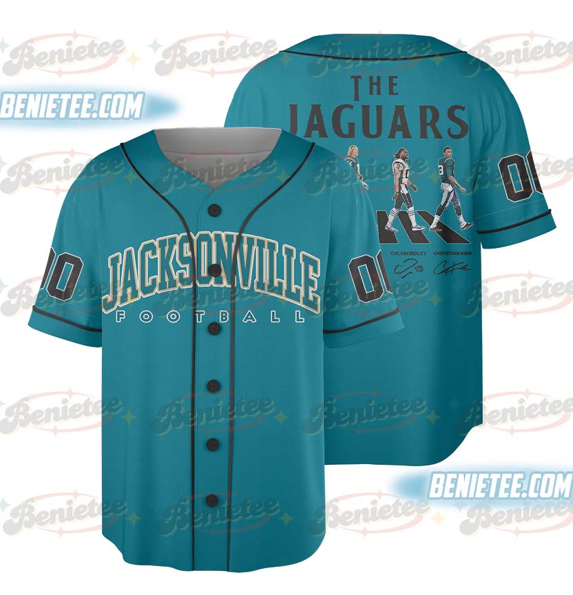 Jacksonville Jaguars Team Baseball Jersey, Game Day Baseball Jersey