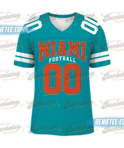 Alternative view of Miami Dolphins Team Football Jersey, Game Day Football Jersey