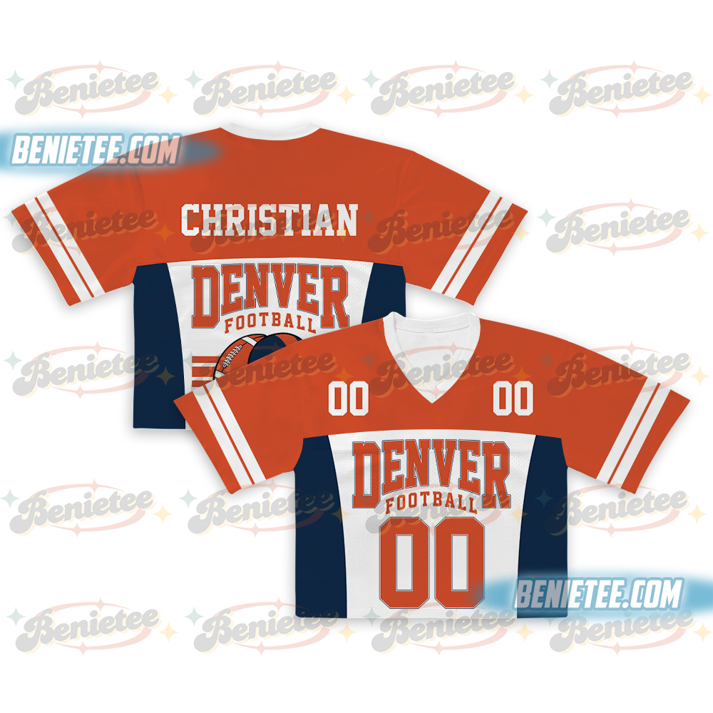 Denver Broncos Crotop Mesh Football, Game Day Crotop Mesh Football