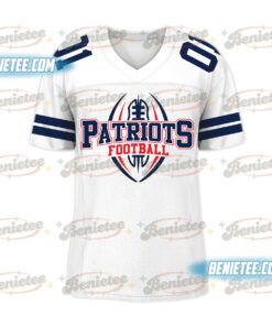 Alternative view of 90s Style New England Football Jersey, Game Day Football Jersey