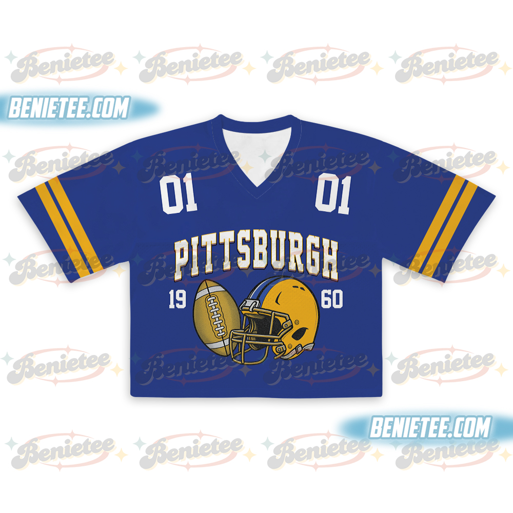 Pittsburgh Crotop Mesh Football , Pittsburgh Game Day Crotop Mesh Football - Image 2
