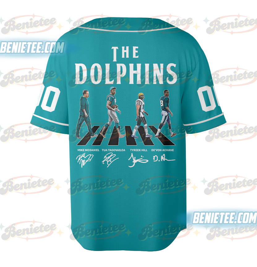 Miami Dolphins Team Baseball Jersey, Game Day Baseball Jersey - Image 3