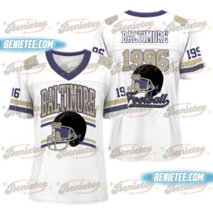 Baltimore Football Jersey, Retro Baltimore Game Day Football Jersey