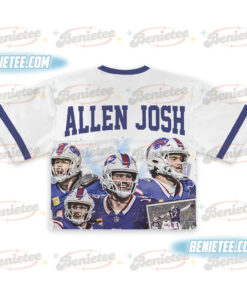 Alternative view of Josh Allen Croptop Mesh Football, Buffalo Croptop Mesh Football
