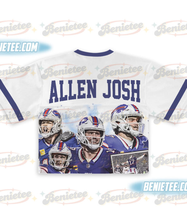 Alternative view of Josh Allen Croptop Mesh Football, Buffalo Croptop Mesh Football