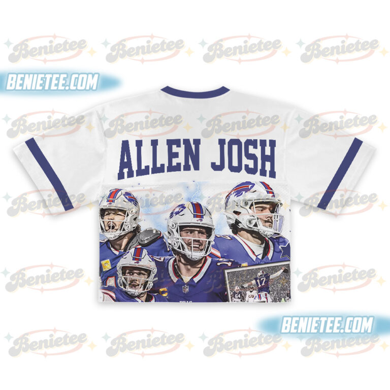 Alternative view of Josh Allen Croptop Mesh Football, Buffalo Croptop Mesh Football