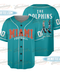 Miami Dolphins Team Baseball Jersey, Game Day Baseball Jersey