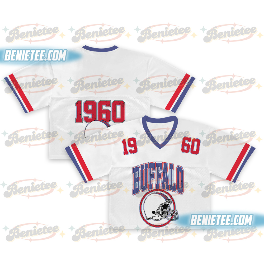 Buffalo Croptop Mesh Football, Retro Game Day Croptop Mesh Football