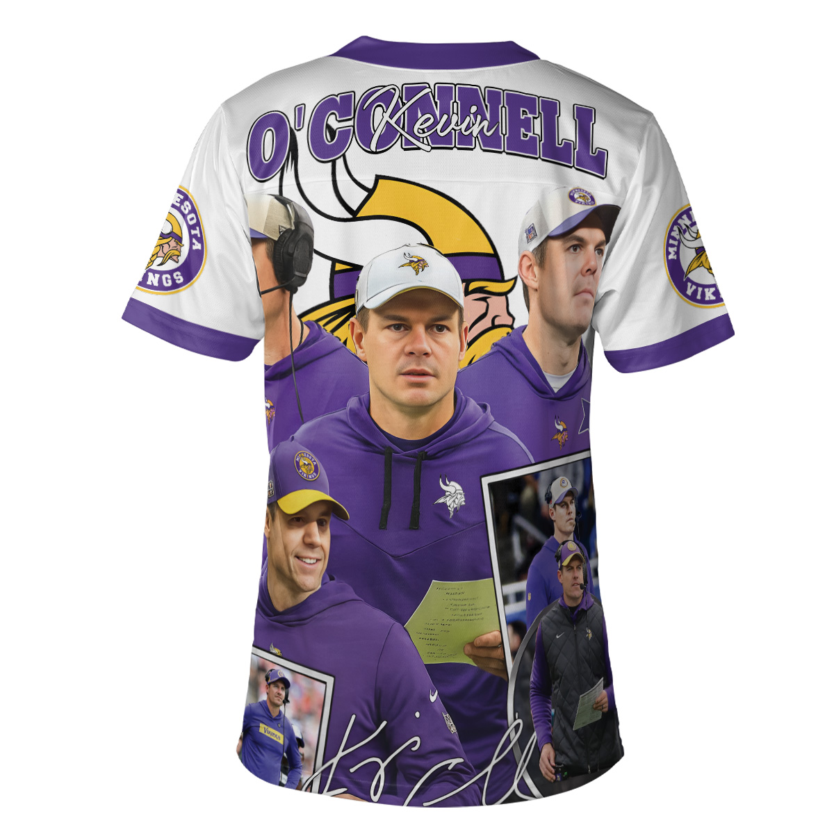 Kevin O'Connell Football Jersey, Minnesota Football Jersey - Image 3