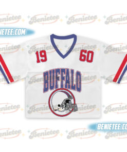 Alternative view of Buffalo Croptop Mesh Football, Retro Game Day Croptop Mesh Football
