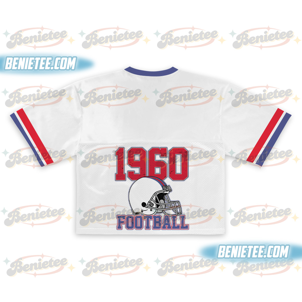Buffalo Croptop Mesh Football, Retro Game Day Croptop Mesh Football - Image 3
